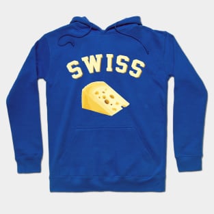 Swiss Cheese Funny College Style Logo Hoodie